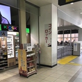 改札すぐ脇にある「KIOSK」そばの下りの階段をおります♪残り30秒です♪