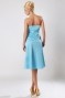 Robe bleu courte bustier empire demoiselles d'honneur