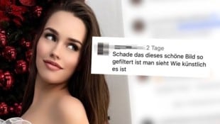 Dieses Foto von Laura Müller sorgt für Aufruhr auf ihrem Account.  (Bild: Glomex)