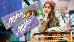 Verschleierte Verteuerungen: Bei Milka und vielen anderen Marken gibt es jetzt um dasselbe Geld weniger Inhalt. (Bild: Krone KREATIV/Mondelez, stock.adobe.com)