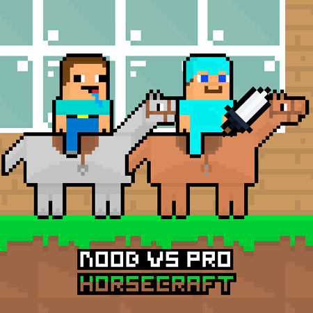 Noob vs Pro HorseCraft Game