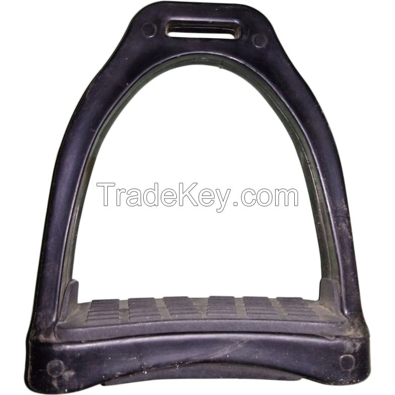 Genuine imported quality plastic stirrups black