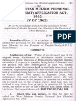 West Punjab Muslim Personal Law Application Act 1962