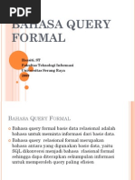 Bahasa Query Formal