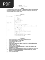 Bio pGLO Lab Report