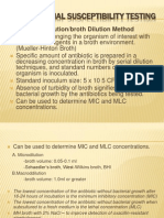 Antimicrobial Susceptibility Testing