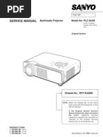 Service Manual: Multimedia Projector Model No. PLC-XU56