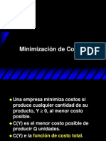 La Minimización de Costos