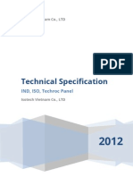 Technical Specification: IND, ISO, Techroc Panel