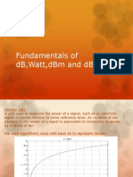 Fundamentals of DB, Watt, DBM and Dbi