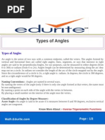 Types of Angles