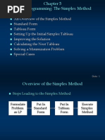 Simplex Method Steps