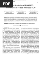 Modular Simulation of FQ4-NOC: 4-dimensional-Folded-Heawood-NOC