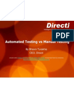 Automated Testing Vs Manual Testing