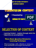 Geralyn Presentation Selection of Content