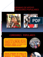 Creacion Comedores Populares