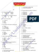 Physics First Year FSC Solved MCQs