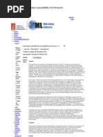 Kirby-Bauer Disk Diffusion Susceptibility Test Protocol