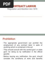 The Contract Labour-Regulation and Abolition Act-1970