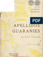 MIL APELLIDOS GUARANIES - León Cadogan - Paraguay - PortalGuarani