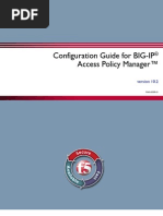 Configuration Guide For BIG-IP Access Policy Manager