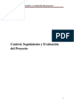 Control, Seguimiento y Evaluación Del Proyecto