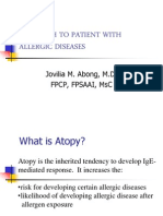 Approach To Patient With Allergic Diseases: Jovilia M. Abong, M.D. FPCP, Fpsaai, MSC