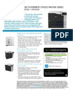 Color Laserjet Enterprise Cp5525 Printer Series: CP5525n - CP5525dn - CP5525xh