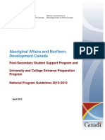 Aboriginal Affairs and Northern Development Canada