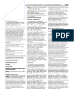 Federal Register / Vol. 77, No. 76 / Thursday, April 19, 2012 / Rules and Regulations