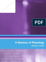 A Glossary of Phonology