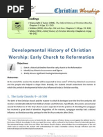 Developmental History of Christian Worship 1