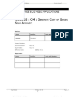 MD070 OECOGS Generate Cost of Goods Sold Account