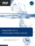 Regulation For A Sustainable Water Industry