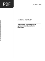 As 2507-1998 The Storage and Handling of Agricultural and Veterinary Chemicals