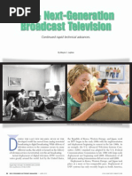 NGBT: Next-Generation Broadcast Television: Continued Rapid Technical Advances