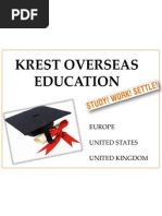 Krest Overseas Education: Europe United States United Kingdom