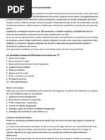 Causas de Bajo Rendimiento en Los Motores