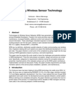 Designing Wireless Sensor Technology: 1 Abstract