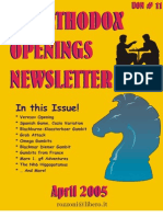 Scacchi - (Chess) Unorthodox Openings Newsletter 11