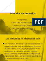 Métodos No Deseados Etica