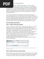 Data Source Merge InDesign