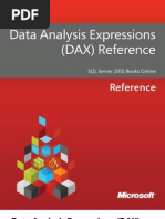 Data Analysis Expressions - DAX - Reference