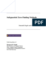 Safeguarded Zero-Finding Methods: Sumanth Hegde and Saurav Kasera