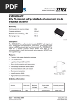 ZXMS6004FF 60V N-Channel Self Protected Enhancement Mode Intellifet MOSFET