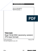 Data Sheet: Dual 16-Bit DAC (Economy Version) (I S Input Format)