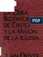 Juan Driver La Obra Redentora de Cristo y La Mision de La Iglesia X Eltropical