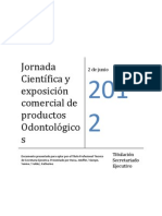 Titulación EOS - Organización e Implementación de La Jornada Científica y Exposición Comercial de Productos Odontológicos