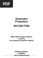 P345 20Hz Stator Earth Fault Application Guide