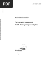 As 4292.7-2006 Railway Safety Management Railway Safety Investigation